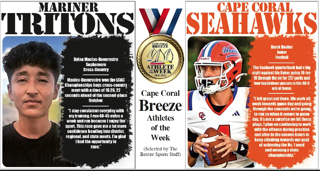 Athletes of the Week | Oct. 17 | Mariner's Dylan Macias-Buenrostro & Cape Coral's Derek Hooker